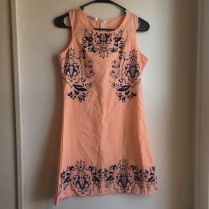 Coral and Blue Sundress Size Small
